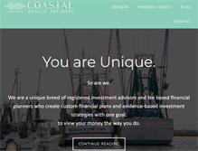 Tablet Screenshot of coastalwealthadvisors.com